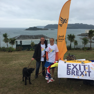 Image courtesy of Eleanor Rylance David Chalmers & Eleanor Rylance at Pride in Plymouth 11/08/18