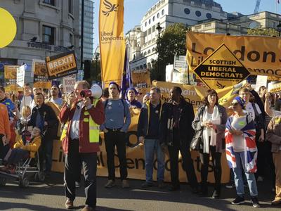 Image courtesy of Liberal Democrats Front of libdems at March 20th October